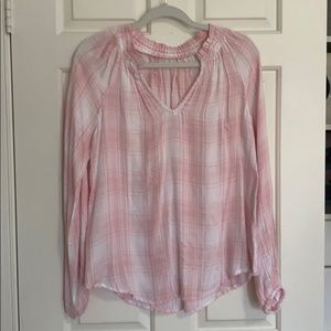 Francesca’s Harper Heritage Blouse - Blush size S